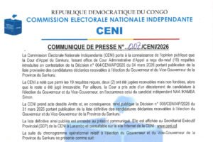le RECIC se réjouit la sonnette d’alarme qu’il a tiré ait attiré l’attention non seulement de la CENI
